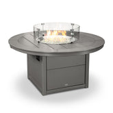 POLYWOOD 48″ Round Fire Pit Table Nibeza Style