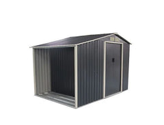 Gardiun Ontario 5.31m² Garden Shed Grey 278 x 191 x 195 cm Nibeza Style