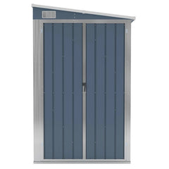 VidaXL Garden Shed Galvanized Steel Nibeza Style