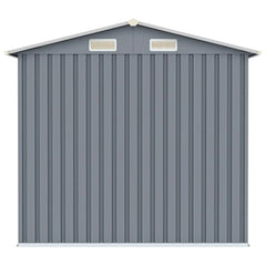 vidaXL Garden Shed 205x129x183 cm Galvanized Steel Nibeza Style