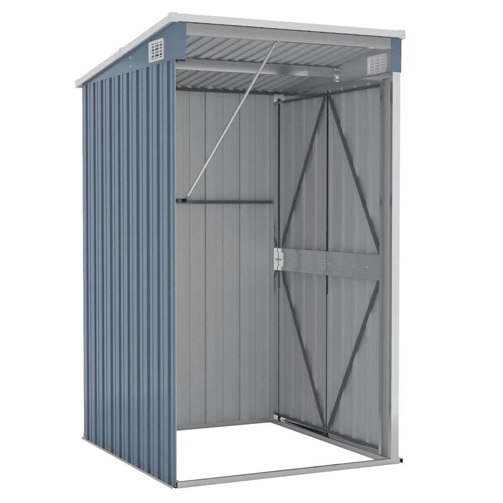 VidaXL Garden Shed Galvanized Steel Nibeza Style
