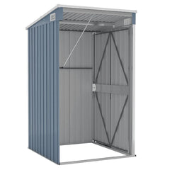 VidaXL Garden Shed Galvanized Steel Nibeza Style