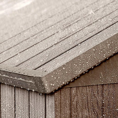 Keter Darwin 8X6 Ft Apex Plastic 2 Door Shed With Floor & 1 Window Nibeza Style