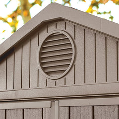 Keter Darwin 8X6 Ft Apex Plastic 2 Door Shed With Floor & 1 Window Nibeza Style