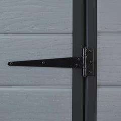 Klikstrom Senner 6X4 Ft Pent Grey Metal Shed With Floor & 1 Window Nibeza Style