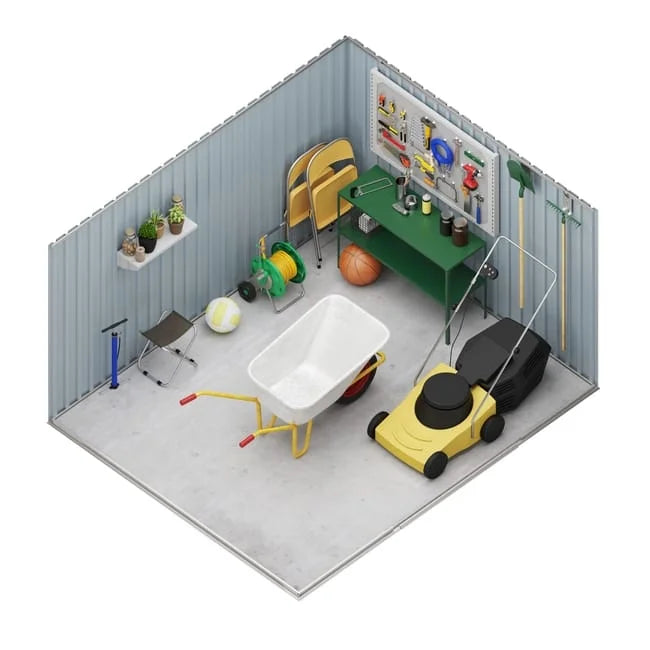 Lättsta 5.44m2 metal garden shed in premium metallic grey Nibeza Style