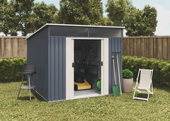 Slevik 6.6 m2 metal garden shed Nibeza Style