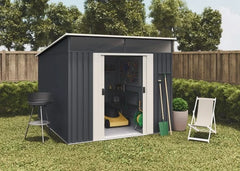 Slevik 6.6 m2 metal garden shed Nibeza Style