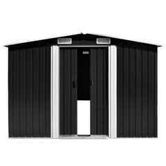 vidaxl Garden Shed 257x489x181 cm Metal Nibeza Style
