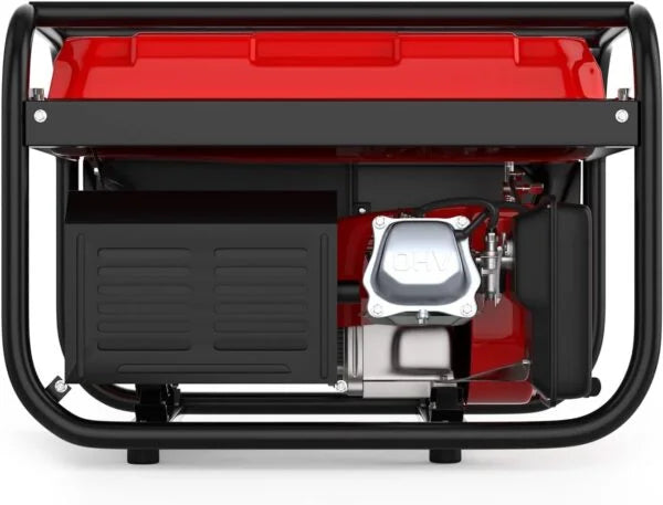 GENTOR Noodstroom Generator, Petrol, 2200 W, 7.0 pcs, 4-stroke engine, 2 x 230 V, 1 x 12 V, Pull start, for camping Nibeza Style