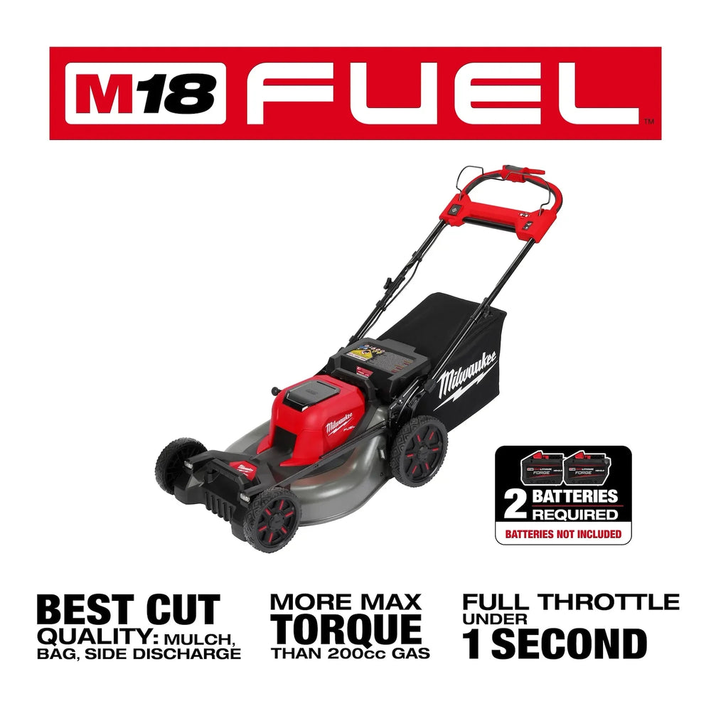 Milwaukee 2823-22HD M18 FUEL Self-Propelled Dual Battery Mower Kit Nibeza Style