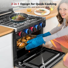 CAMPLUX 2-in-1 RV Propane Oven Stove Nibeza Style