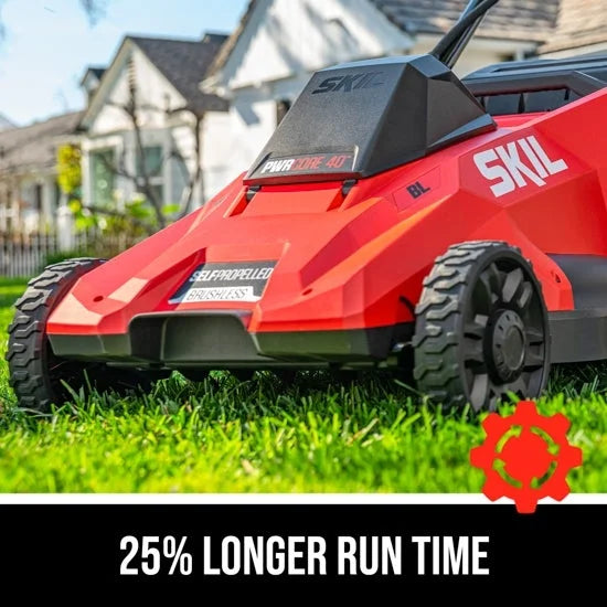 Skil PWR CORE 40-volt, 20-in Self-Propelled Battery Walk Mower with (1) 6 Ah Battery Included | SM4910C-11 Nibeza Style