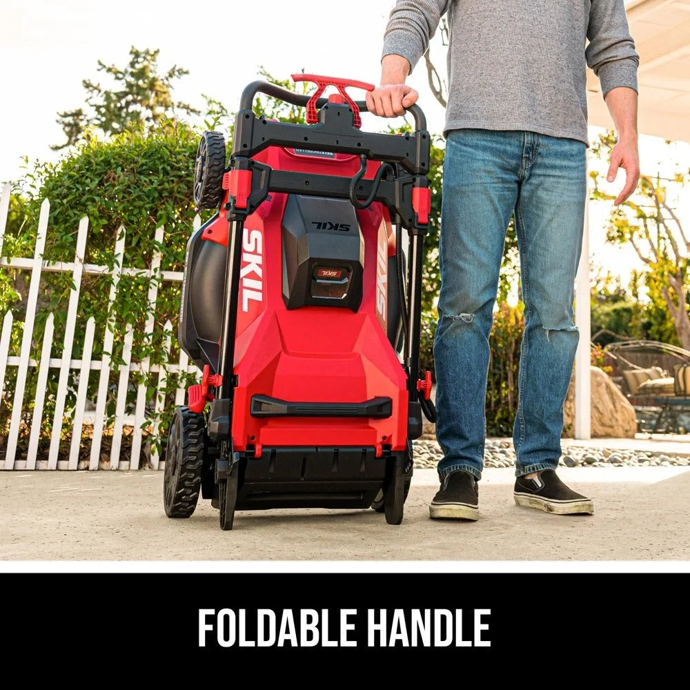 Skil PWR CORE 40-volt, 20-in Self-Propelled Battery Walk Mower with (1) 6 Ah Battery Included | SM4910C-11 Nibeza Style