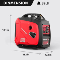 PowerSmart 2500-Watt Portable Gas Inverter Generator, Super Quiet for Camping Nibeza Style