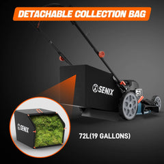 SENIX LSSG-H2 22-Inch Self Propelled Gas Lawn Mower with 163 cc 4-Cycle Engine Nibeza Style