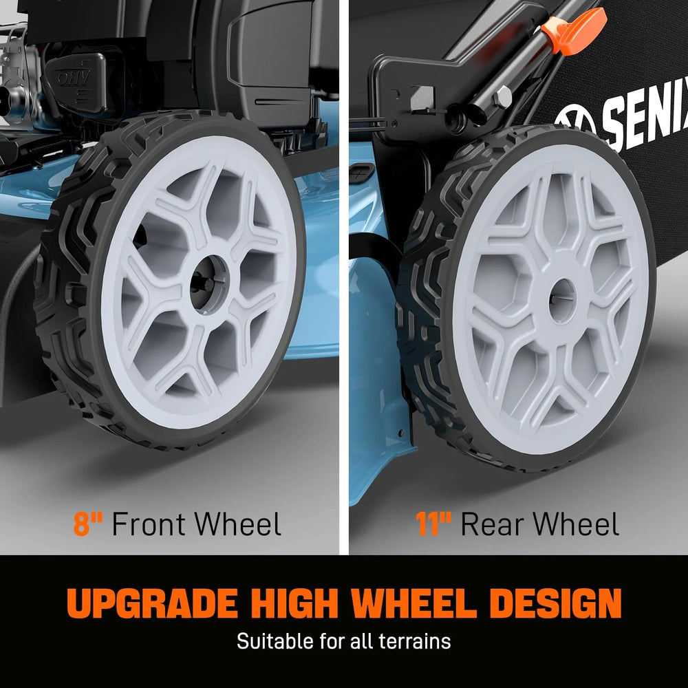 SENIX LSSG-H2 22-Inch Self Propelled Gas Lawn Mower with 163 cc 4-Cycle Engine Nibeza Style