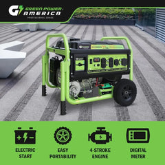 13,000W Dual Fuel Portable Generator, Powered by Gas or Propane, Electric Start, Home Backup & RV Ready Nibeza Style