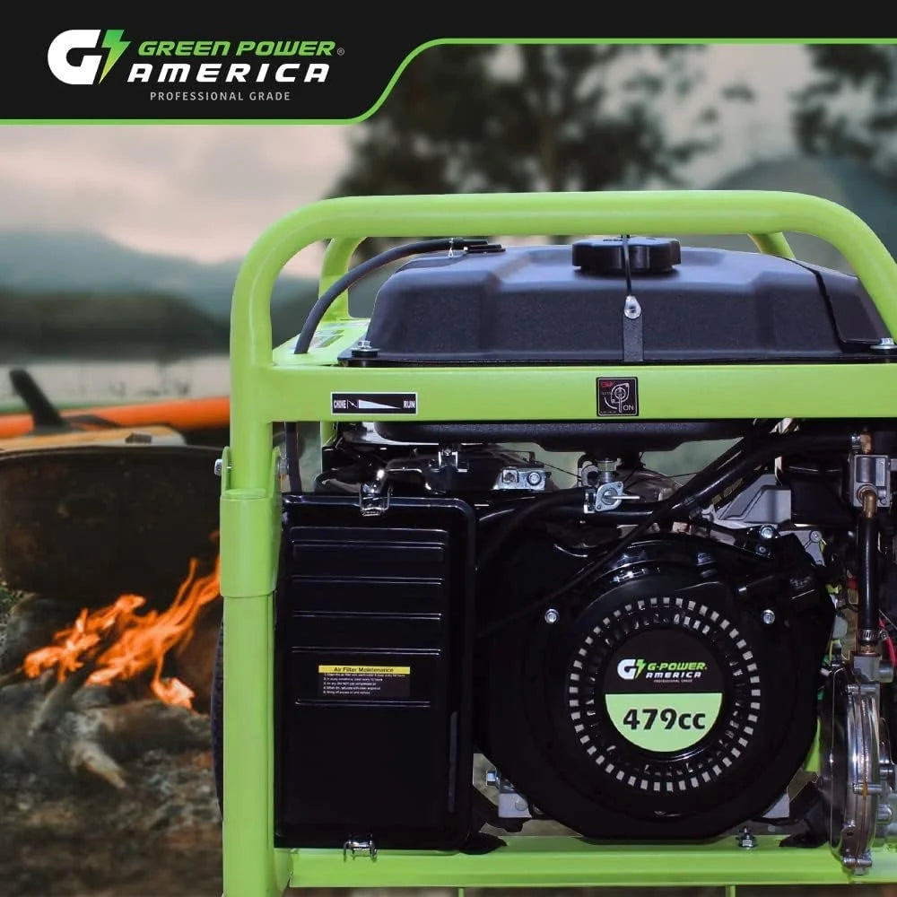 13,000W Dual Fuel Portable Generator, Powered by Gas or Propane, Electric Start, Home Backup & RV Ready Nibeza Style