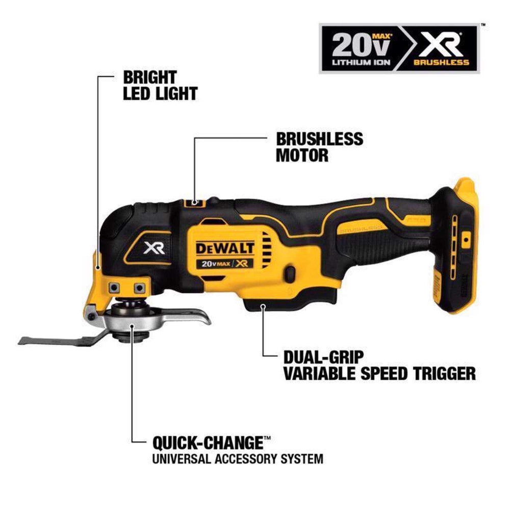 20-Volt MAX Lithium-Ion Cordless 7-Tool Combo Kit with 2.0 Ah Battery, 5.0 Ah Battery and Charger Nibeza Style