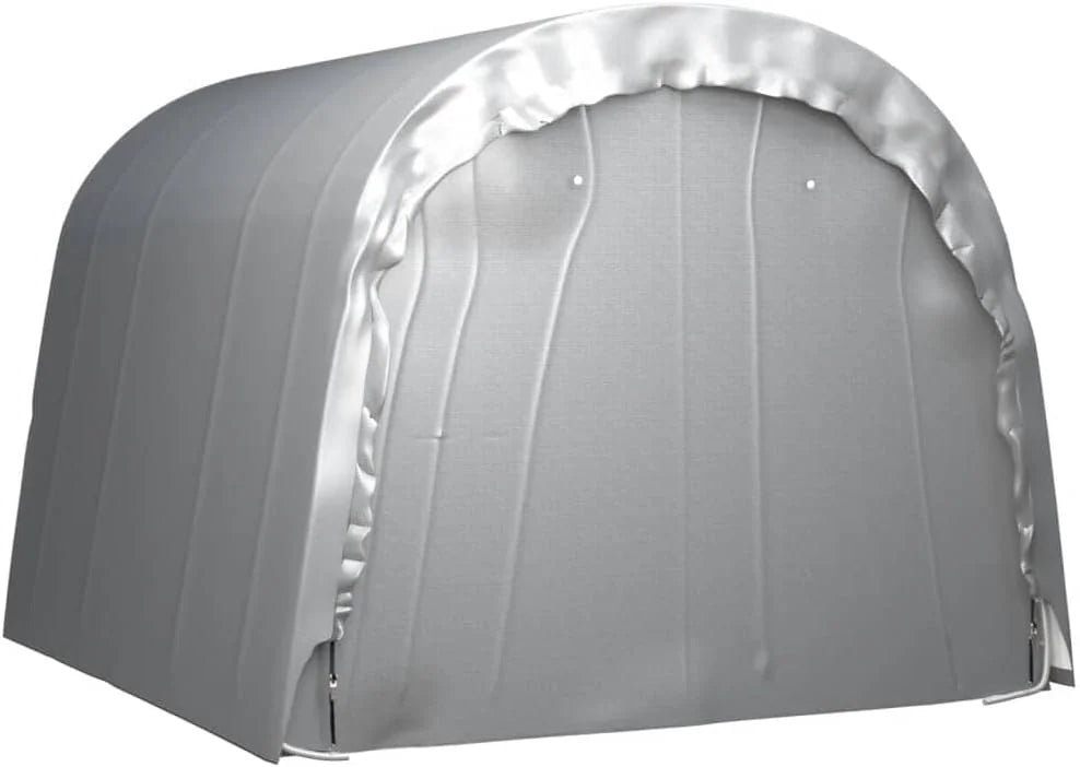 300x300 cm grey steel storage tent Nibeza Style