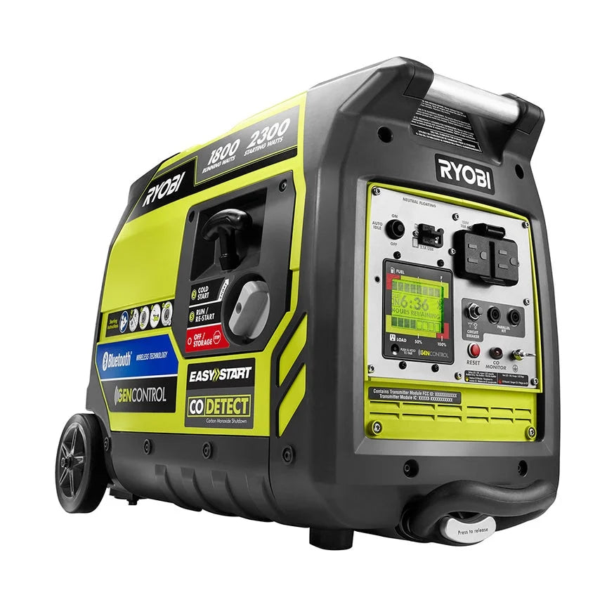 Ryobi 2,300-watt petrol inverter with recoil start and Bluetooth Nibeza Style
