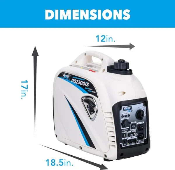Pulsar PG2300iS 2,300W Portable Inverter Generator, Super Quiet Nibeza Style