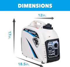 Pulsar PG2300iS 2,300W Portable Inverter Generator, Super Quiet Nibeza Style