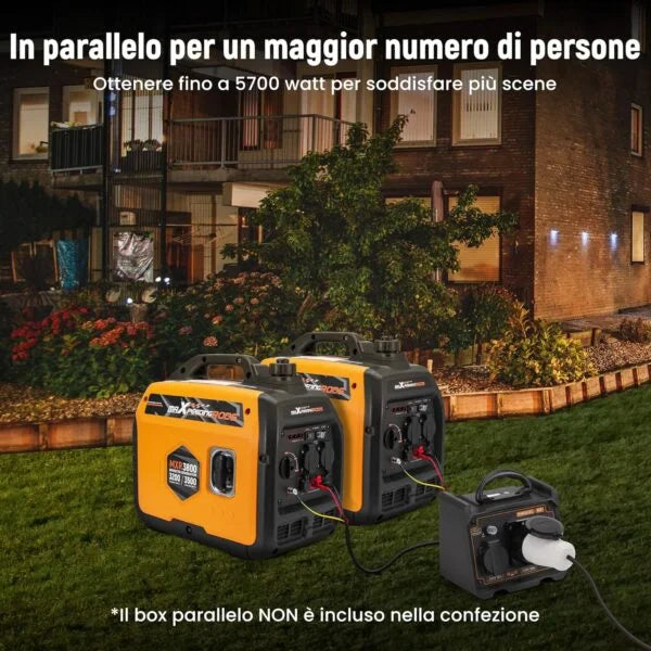 maXpeedingrods 3500W Portable Inverter Generator, RV Ready, for Outdoor Camping, Caravans, Events, Commercial Mobile Power, Backup, Gas Nibeza Style