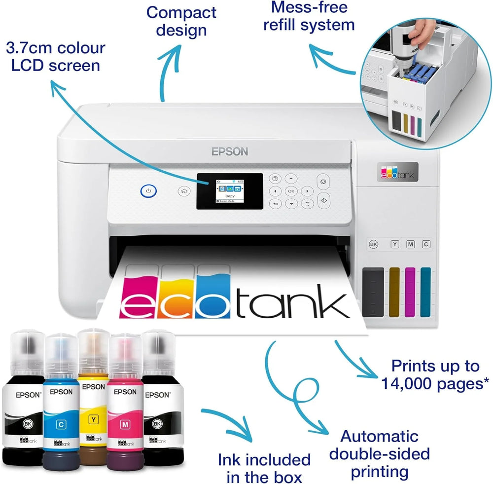 Epson EcoTank ET-2856 A4 Inkjet Printer Nibeza Style