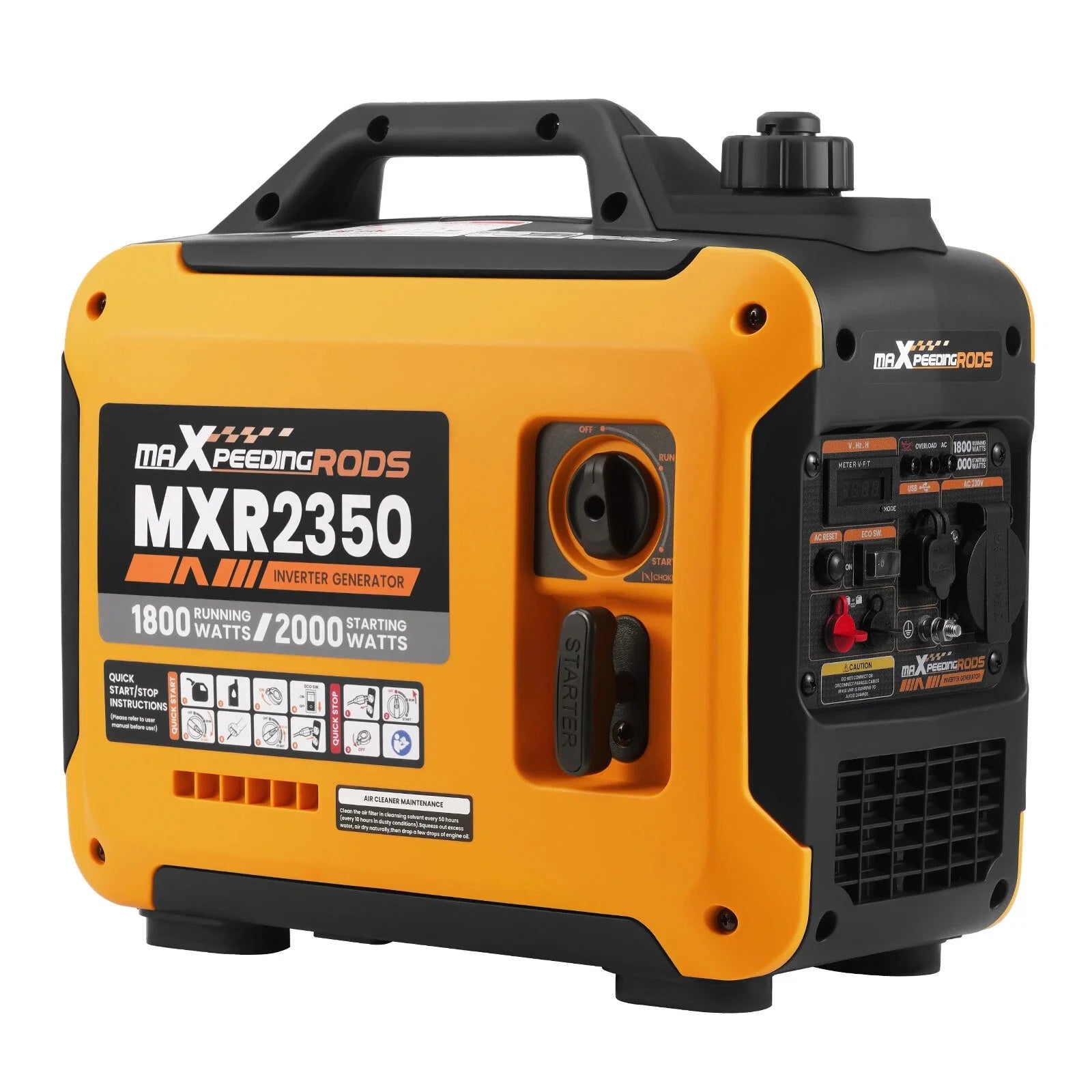 2350W 15kg Portable Petrol Inverter Generator, Eco-Friendly and Quiet, for Outdoors Nibeza Style