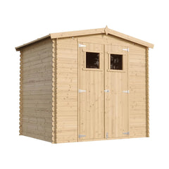 Timbela Wooden Garden Shed WITH TREATED FLOOR Outdoor Storage I236xW226xH218 cm/ 4.33 m2 Small Tool Shed Nibeza Style