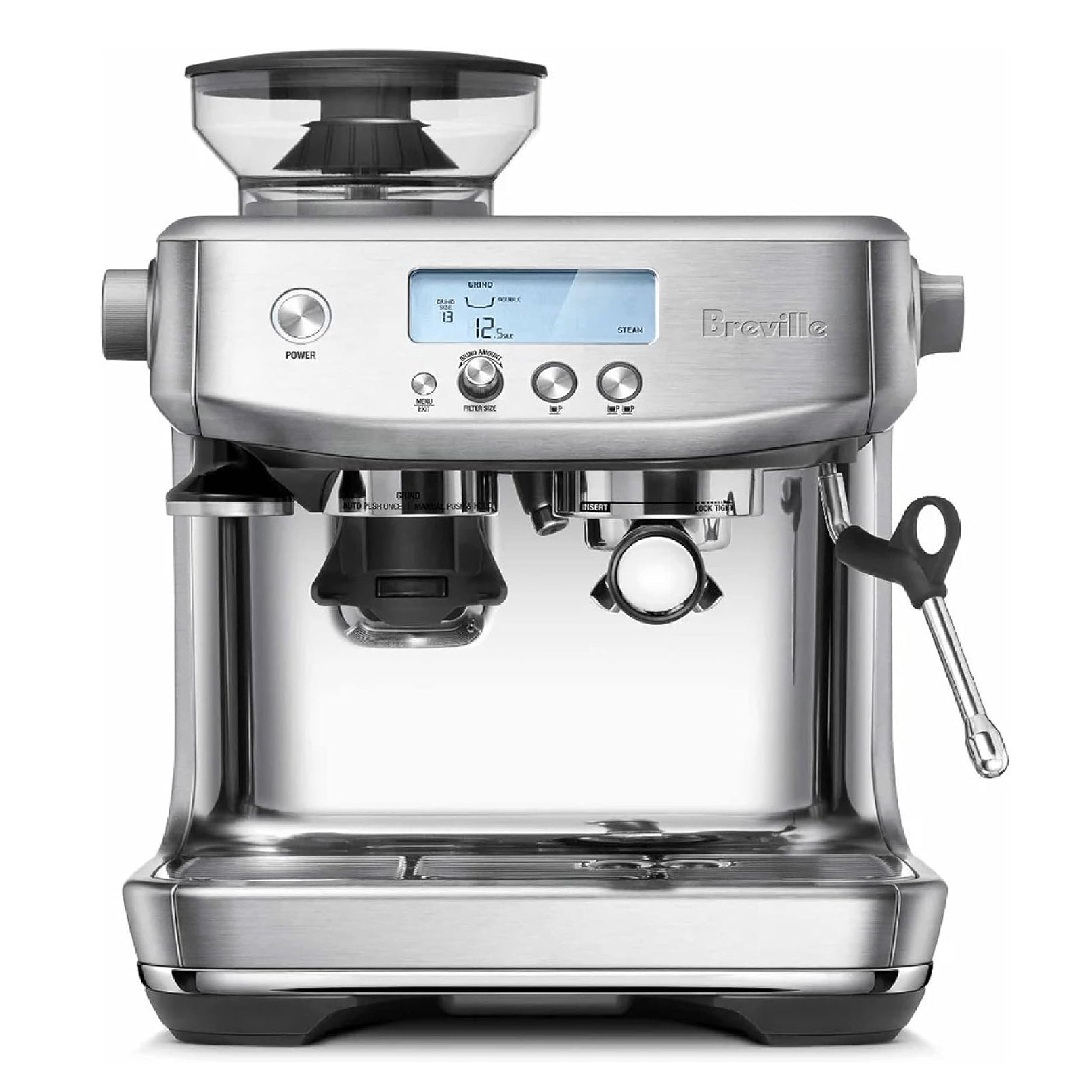 Breville espresso machine on a white background
