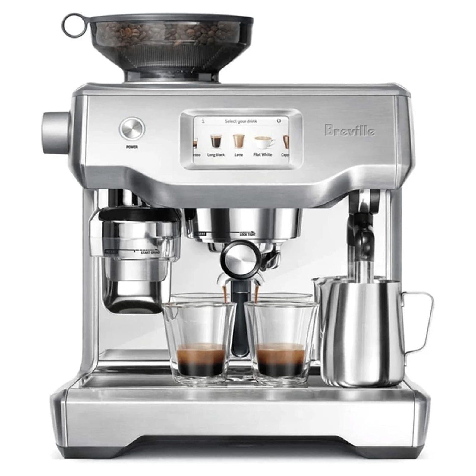 Breville coffee machine on a white background