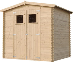 Timbela Wooden Garden Shed WITH TREATED FLOOR Outdoor Storage I236xW226xH218 cm/ 4.33 m2 Small Tool Shed Nibeza Style