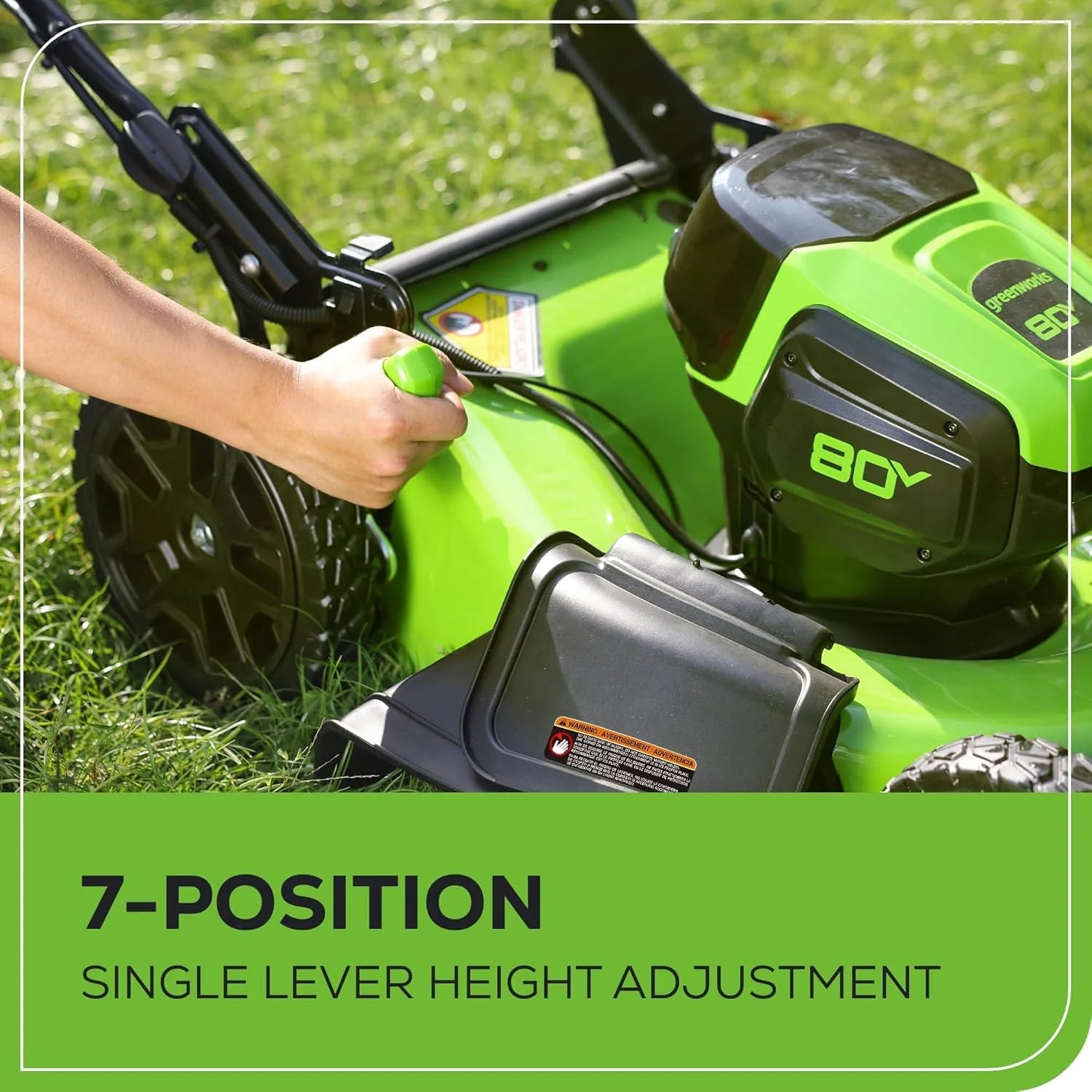 Greenworks 80V 21″ Cordless Self-Propelled Lawn Mower Nibeza Style
