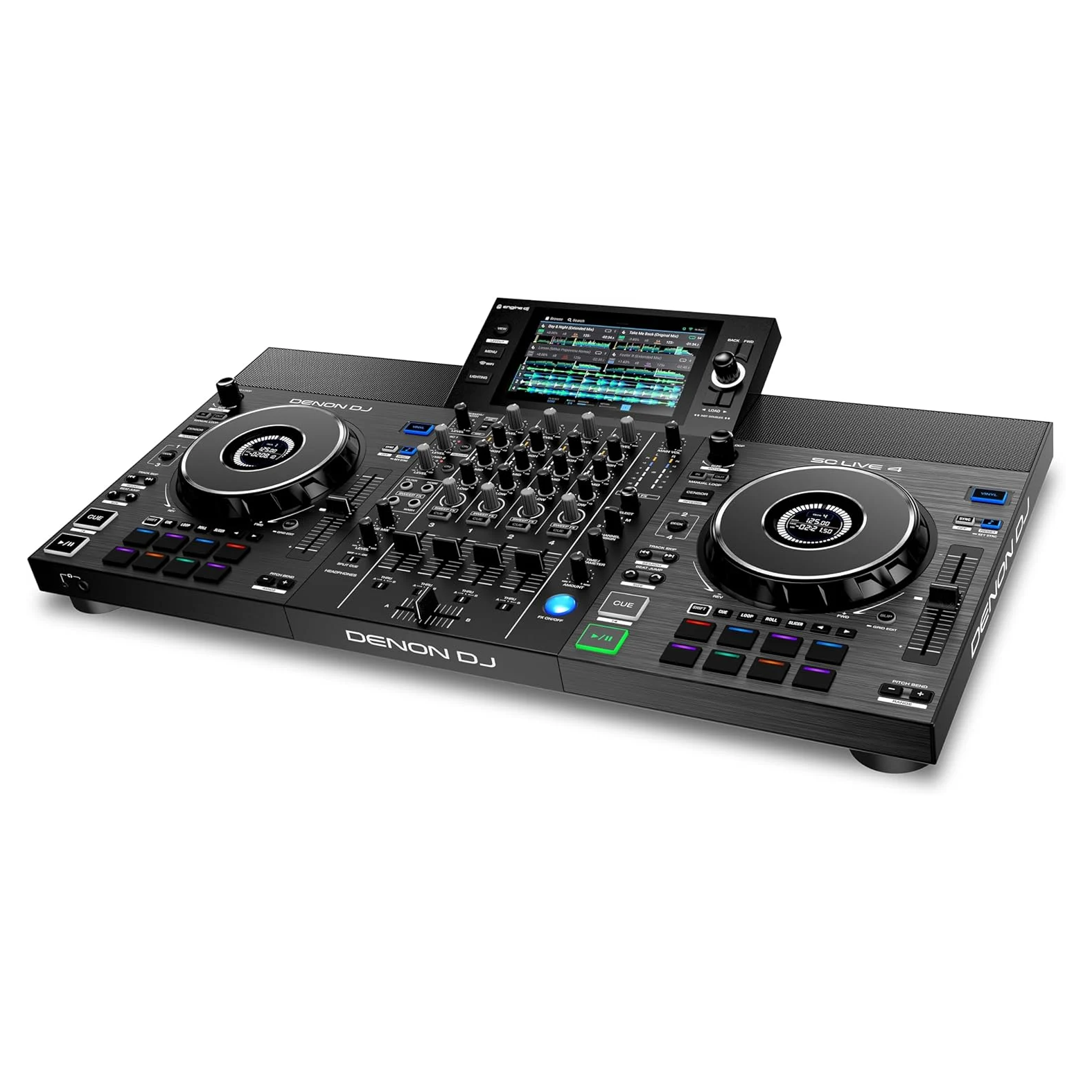 Denon DJ controller on a white background