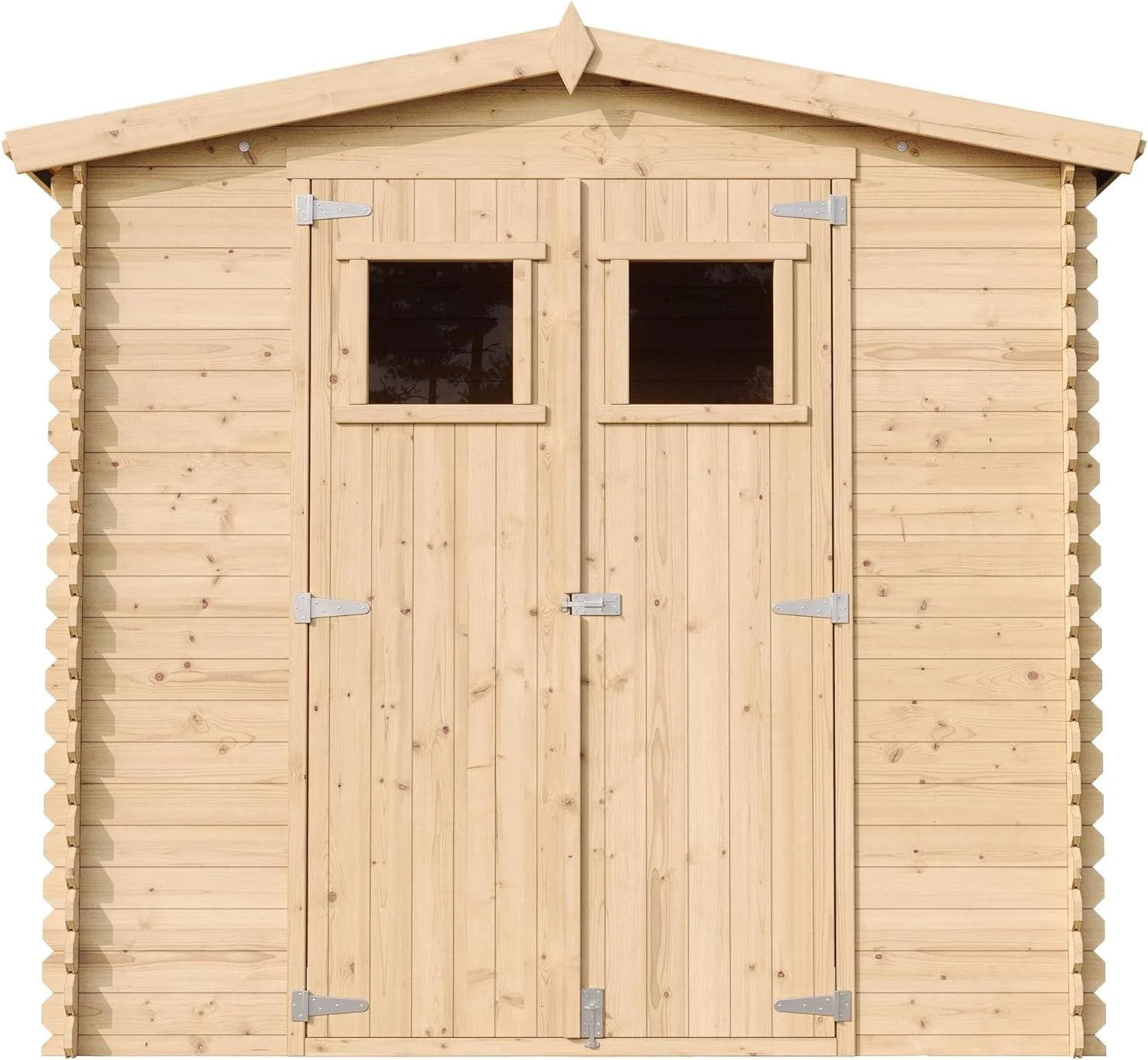 Timbela Wooden Garden Shed WITH TREATED FLOOR Outdoor Storage I236xW226xH218 cm/ 4.33 m2 Small Tool Shed Nibeza Style