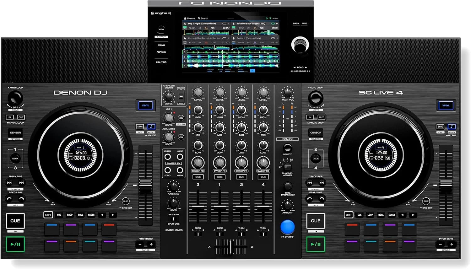 Denon DJ SC LIVE 4 4-Deck Standalone DJ Nibeza Style