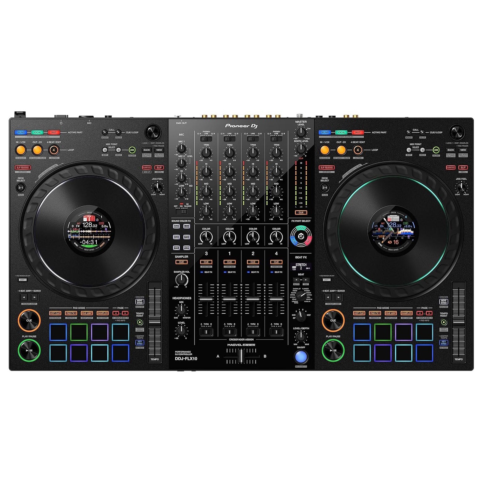 Pioneer DJ DDJ-FLX10 4-Channel DJ Controller Nibeza Style
