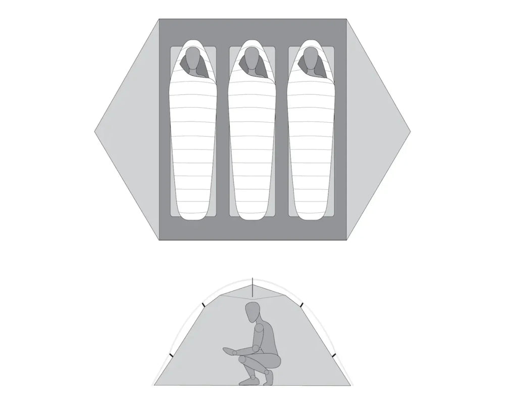 MSR Hubba Hubba LT 3 Backpacking Tent Nibeza Style