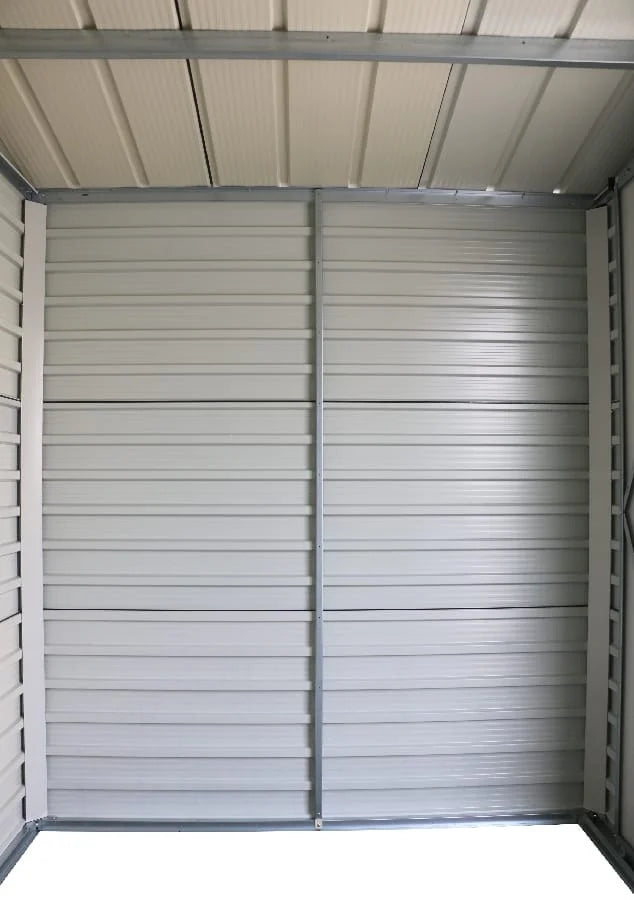 Alfresco 8 x 6ft Garden Storage Shed, Grey Nibeza Style