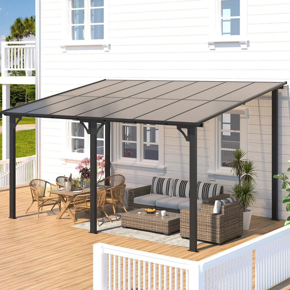 Aecojoy Aluminum Pergola with Canopy Nibeza Style