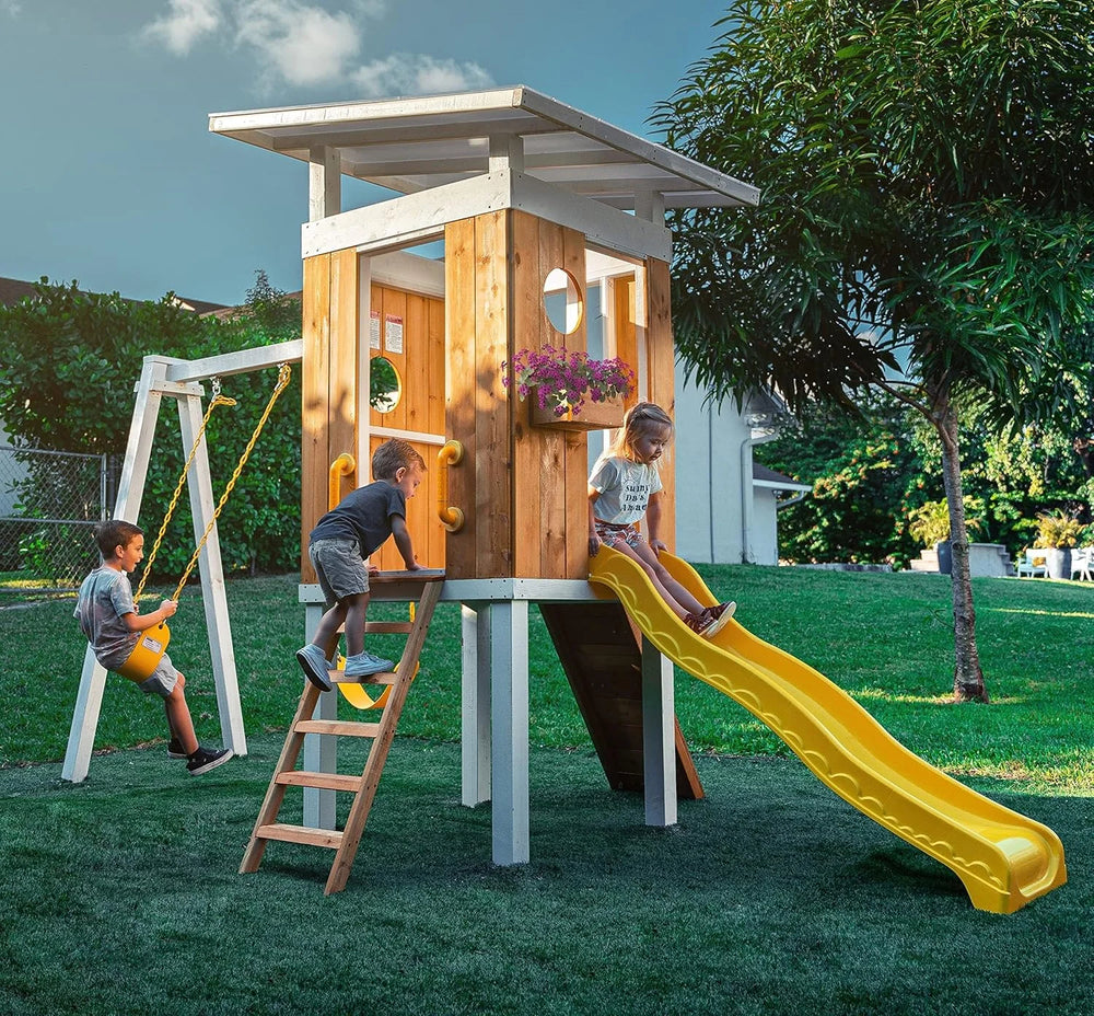 Avenlur Forest Modern Backyard Outdoor Swing Set Nibeza Style