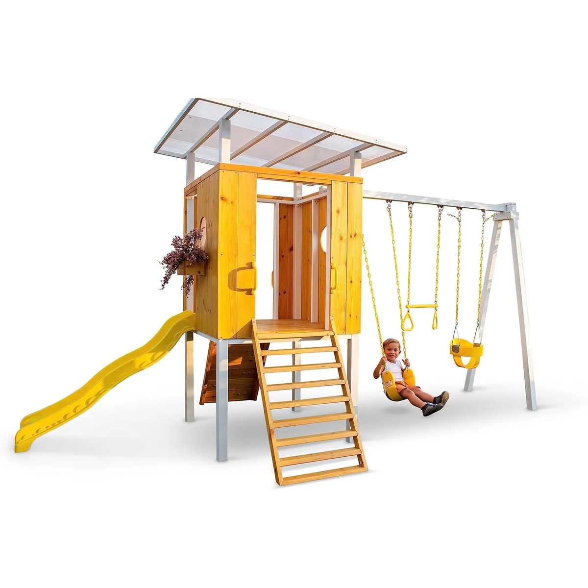 Avenlur Forest Modern Backyard Outdoor Swing Set Nibeza Style