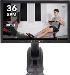 Aviron Strong Series Rower: 22″ HD Touchscreen, Dual Air & Magnetic Resistance up to 100 lbs. Game-Based Workouts, Streaming, Compact Design Nibeza Style