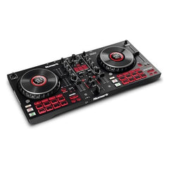 Numark Mixtrack Platinum FX Serato DJ Controller with Jog Wheel Displays, 4 Decks, Mixer, Effects Paddles and (Audio Interface) Nibeza Style