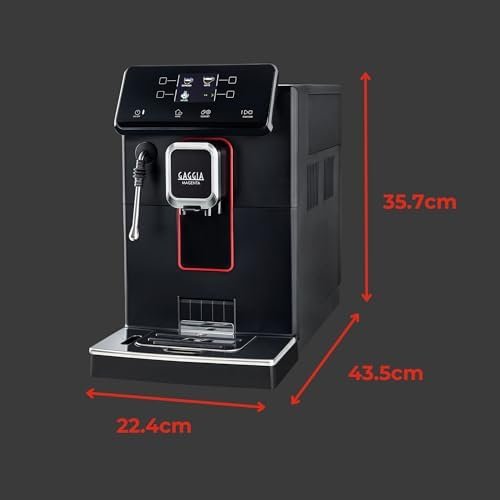 Gaggia Magenta Plus Super-Automatic Espresso Machine, 60 ounces,Black Nibeza Style