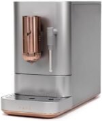 Café Affetto Automatic Espresso Machine + Milk Frother | Built-In & Adjustable Espresso Bean Grinder | One-Touch Brew in 90 Seconds | Steel Silver, 1.2 Liter, (C7CEBBS2RS3) Nibeza Style