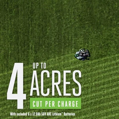 EGO Power+ Electric Riding Lawn Mower, 52″ Deck with Zero Turn Radius, Includes (6) 56V 12.0Ah Batteries and Charger – ZT5207L Nibeza Style